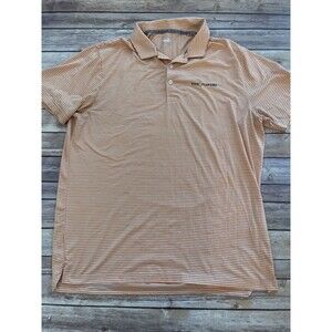 MEN'S PUMA STRIPE POLO XL Orange White Stripe Rickey The Players